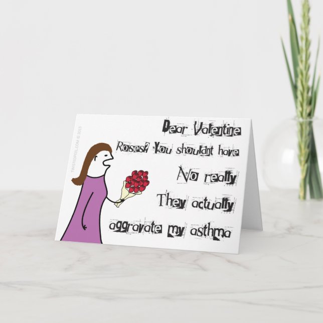 Mein sonderbares Valentine Feiertagskarte (Vorderseite)