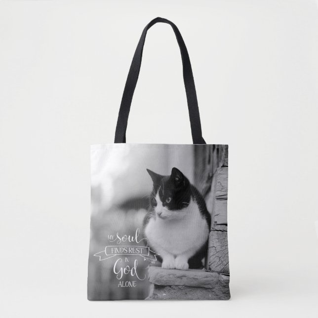 Mein Soul findet Erholung - Ps-62:1 Tasche (Vorderseite)