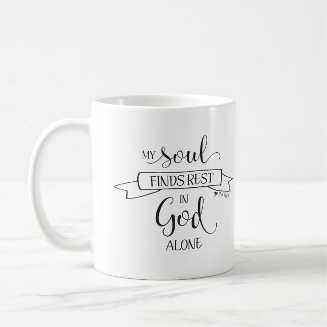 Mein Soul findet Erholung - S 62:1 Kaffeetasse (Links)
