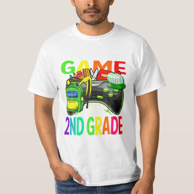 Mein Spiel für 2. Klasse Gaming T-Shirt (Vorderseite)