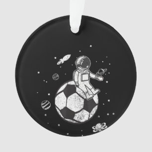 Mein Spiel ist aus dieser Welt! Fußball-Spaceman Ornament