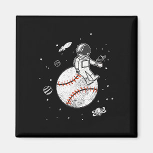 Mein Spiel ist außerirdisch! Baseball Spaceman Magnet