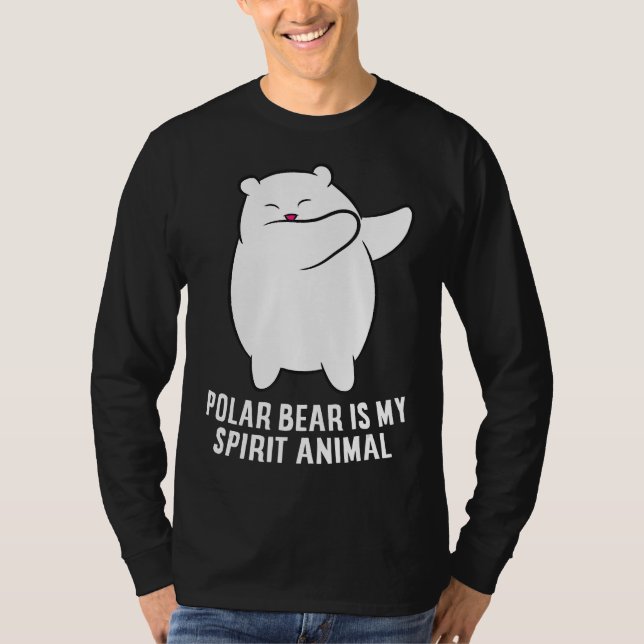 Mein Spirit Animal Polar Bär Niedlicher Polar Bär  T-Shirt (Vorderseite)