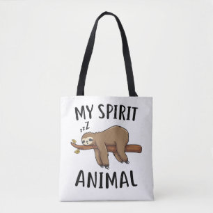 Mein spirituelles Tier Lustiges Faultier-Geschenk Tasche