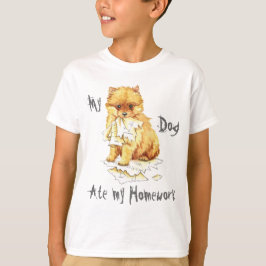 Mein Spitz ate meine Hausaufgaben T-Shirt