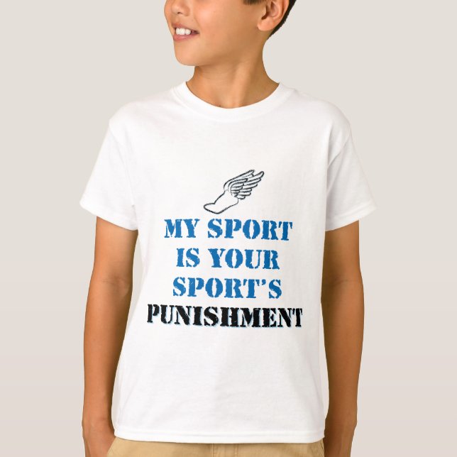 Mein Sport ist deine Sportstrafe - Track T-Shirt (Vorderseite)