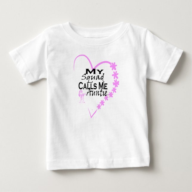 Mein Squad nennt mich Tanttie Baby T-shirt (Vorderseite)