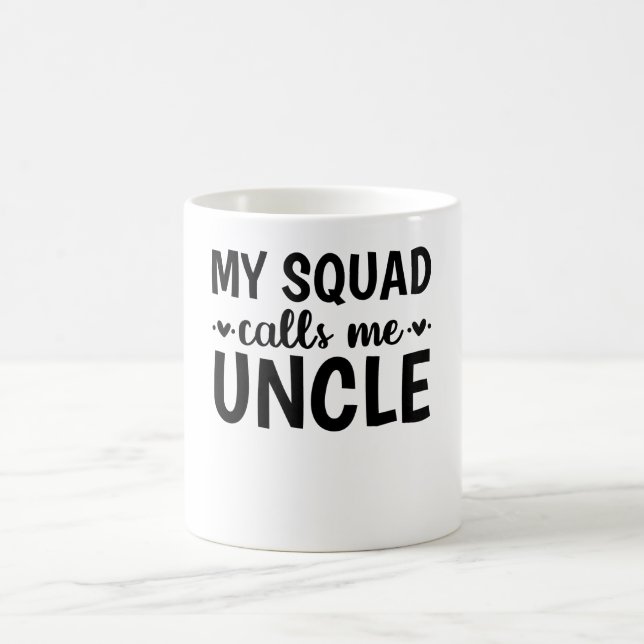 Mein Squad ruft mich Onkel an Kaffeetasse (Mittel)
