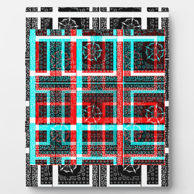 Mein Square Maze Design Fotoplatte (Vorderseite)