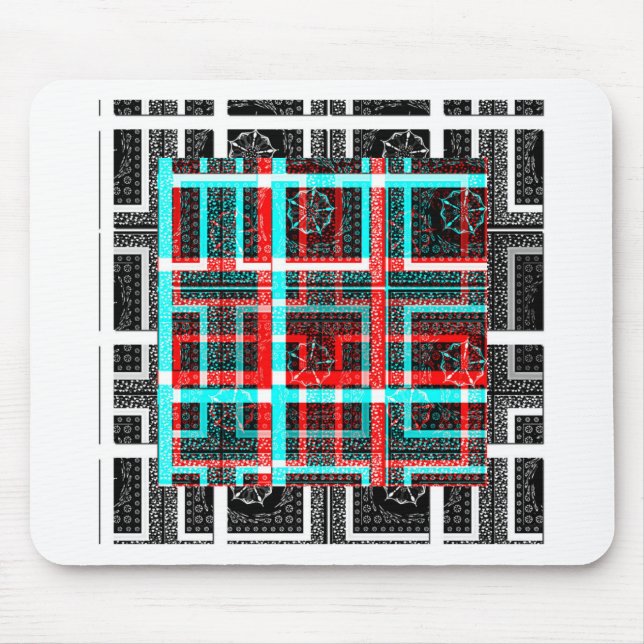 Mein Square Maze Design Mousepad (Vorne)