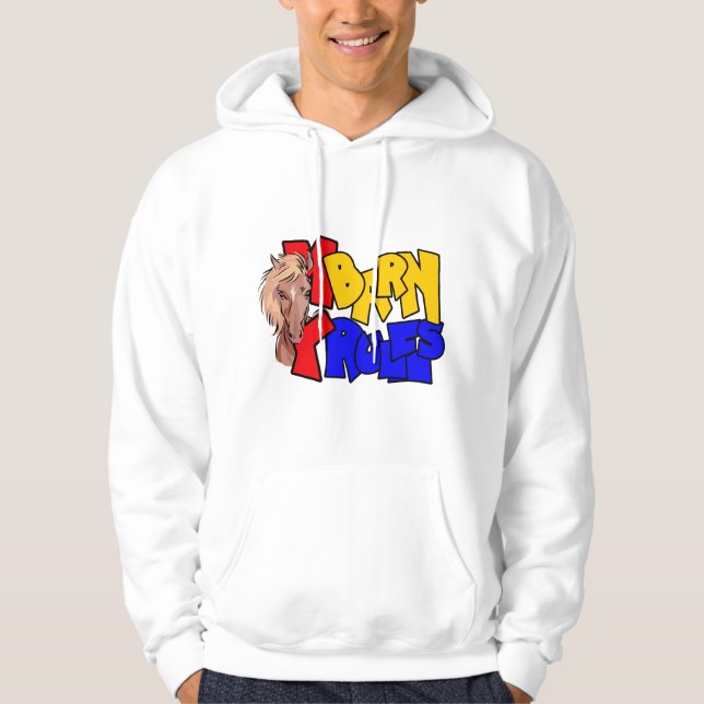 Mein Stall mein Herrpferd Hoodie (Vorderseite)