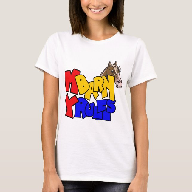 Mein Stall Meine Herren Pferd 2 T-Shirt (Vorderseite)