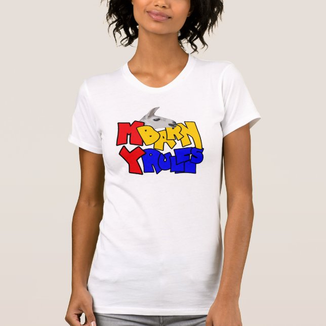 Mein Stall meine Herrschaft Llama T-Shirt (Vorderseite)
