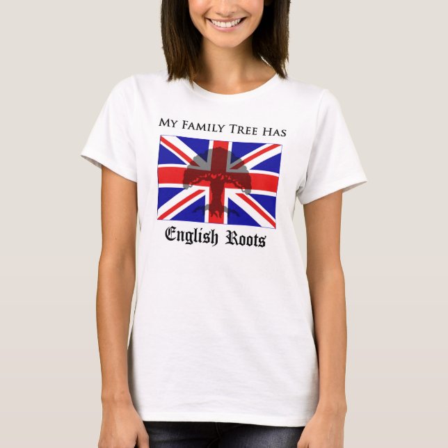 "Mein Stammbaum T - Shirt hat der englischen (Vorderseite)