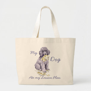 Mein Standard Poodle Ate my Lektionsplan Jumbo Stoffbeutel