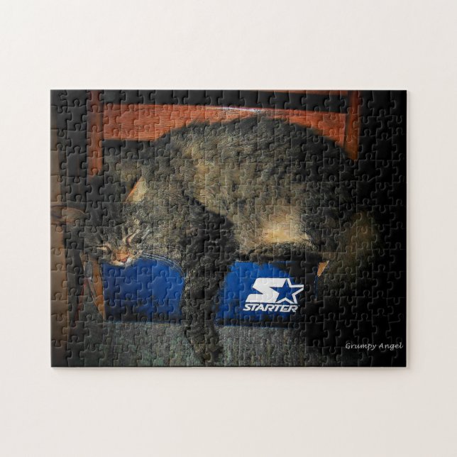 Mein Starter ist gebrochenes Katzenmeme Jigsaw Puz (Horizontal)