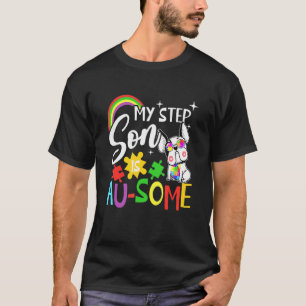Mein Stiefsohn ist au some Autism Awareness Autism T-Shirt