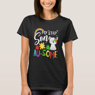 Mein Stiefsohn ist au-some Autismus-Bewusstsein Au T-Shirt
