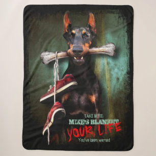 Mein Stuck, Dein Leben: Dobermann Dog & Bone - Fun Sherpadecke