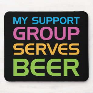 Mein Stützungskonsortium dient Bier Mousepad