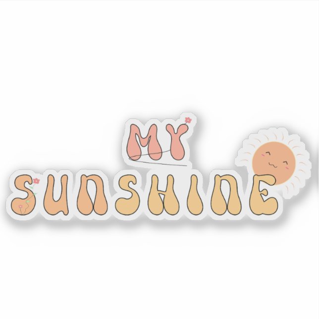 Mein Sunshine Vinyl Sticker (Vorderseite)