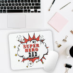 Mein Super Hero Comic Fun Vatertag Mousepad<br><div class="desc">Spaß Vater mein Super Held Comic Speech Bubble Vathers Day Mouse Pad. Der Text befindet sich in einer Comic-Superhelden-Blase. Sie können Vater zu Papa,  Papa,  Pap, ... </div>