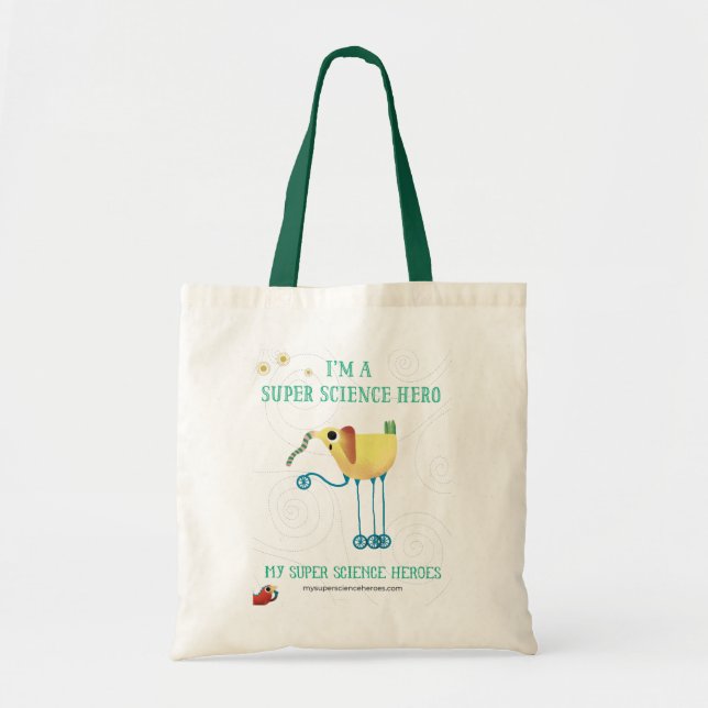 Mein Super Science Tote Bag - Gelber Mönch Tragetasche (Vorne)