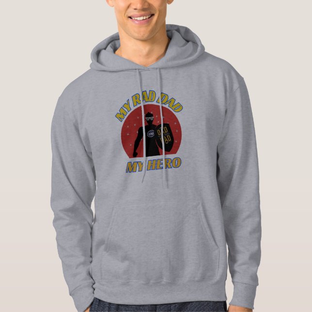 Mein Superdad T - Shirt Hoodie (Vorderseite)