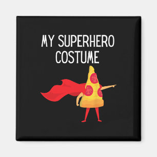 Mein Superhelden-Pizza-mit-Umhang-Halloween-Kostüm Magnet