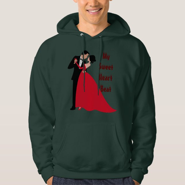 Mein süßer Herzschlag Hoodie (Vorderseite)