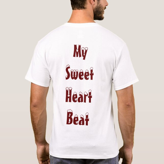 Mein süßer Herzschlag T-Shirt (Rückseite)