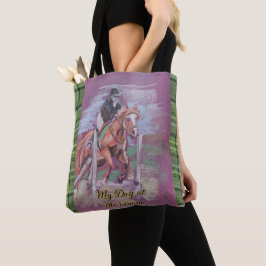 Mein Tag auf der Farm Poppy Springschwanz Tartan k Tasche