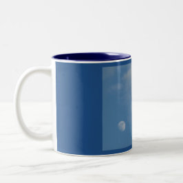 Mein Tagesmond - Blue Zwei-Tone-Tasse Zweifarbige Tasse