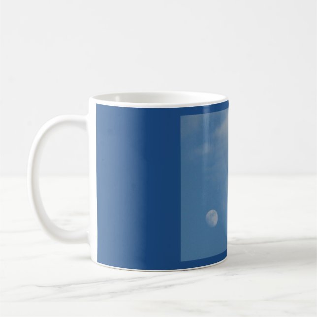 Mein Tagesmond - klassische weiße Tasse (Links)