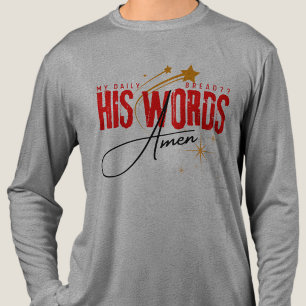 Mein tägliches Brot Sein Wort Gott Christlich Heil Tri-Blend Shirt