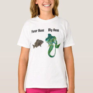 Mein Tante Dein Meerjungfrau Fisch Shirt Art Obert
