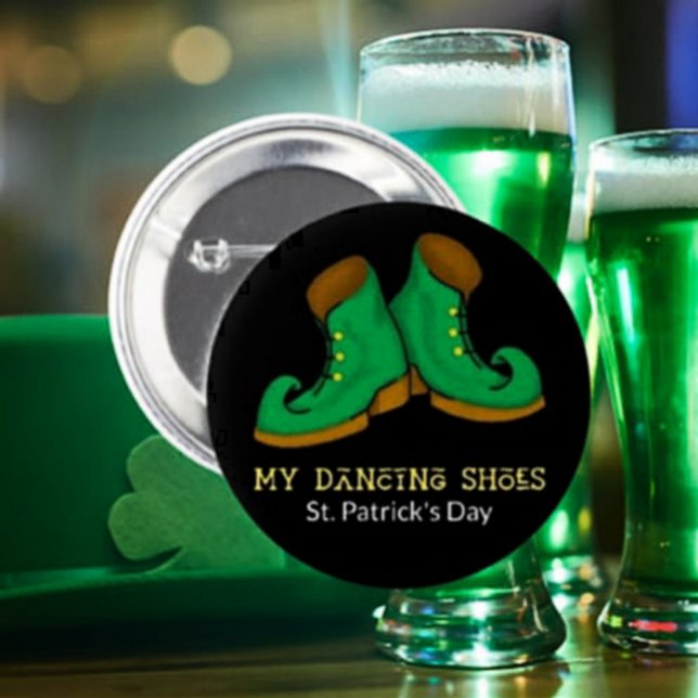 Mein Tanzschuh St. Patrick's Day Button (Von Creator hochgeladen)