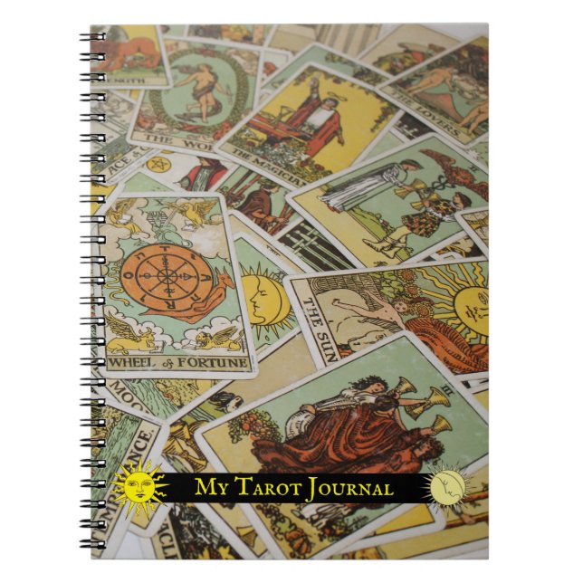Mein Tarot Journal - RWS Deck Sun & Moon Notizblock (Vorderseite)