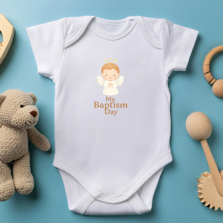 Mein Taufe Tag | Süßes Engel Baby Bodysuit - GESCH Strampler