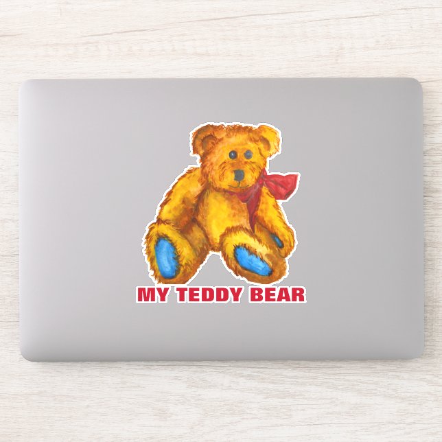 Mein Teddybär Aufkleber (Computer)
