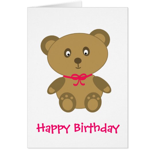 Mein Teddybär Karte