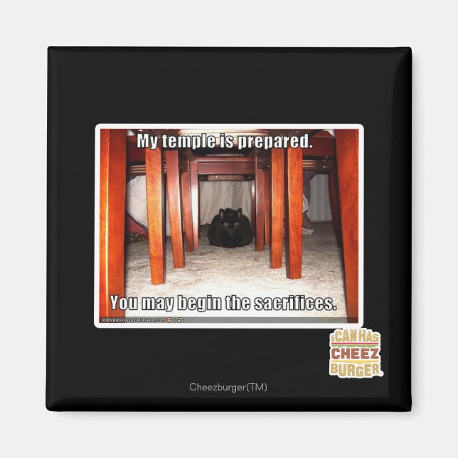 Mein Tempel ist vorbereitet. Magnet (Vorne)