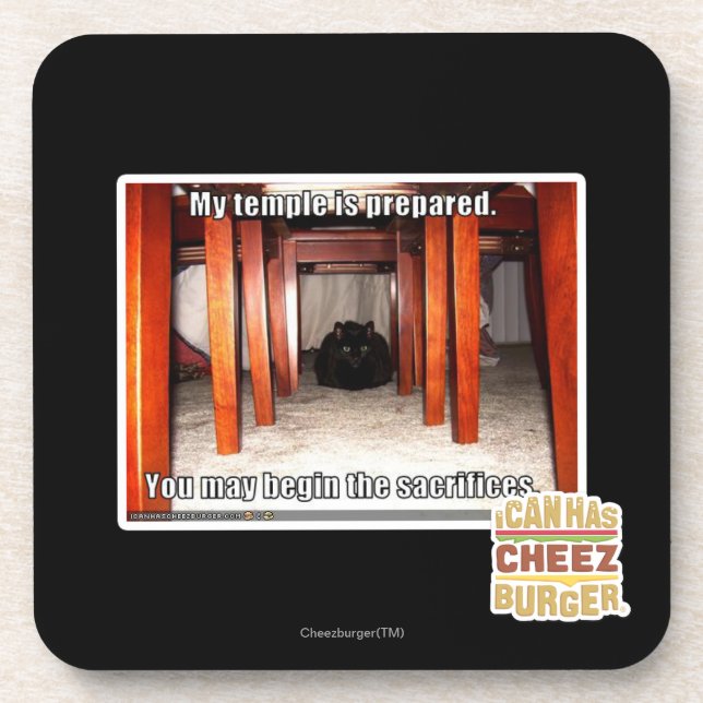 Mein Tempel wird vorbereitet Getränkeuntersetzer (Vorderseite)