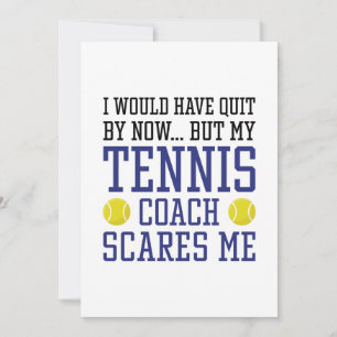 Mein Tennistrainer macht mir Sorgen Dankeskarte
