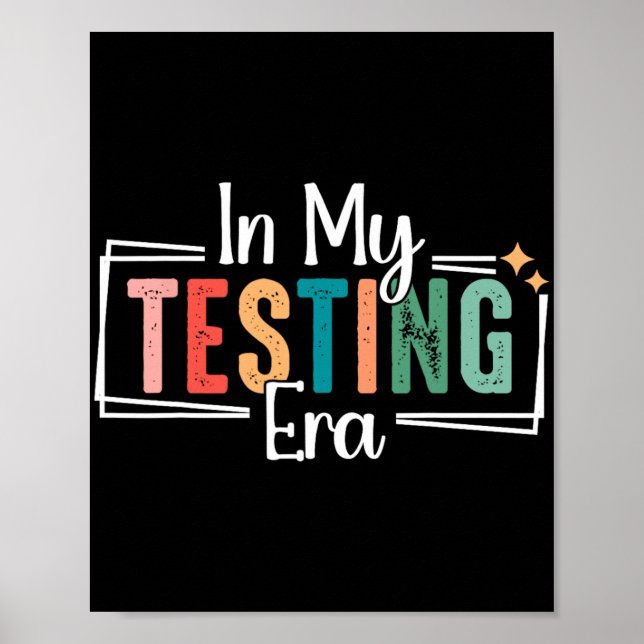 Mein Testerlauftag: Testeralter - Funny Testing Da Poster (Vorne)