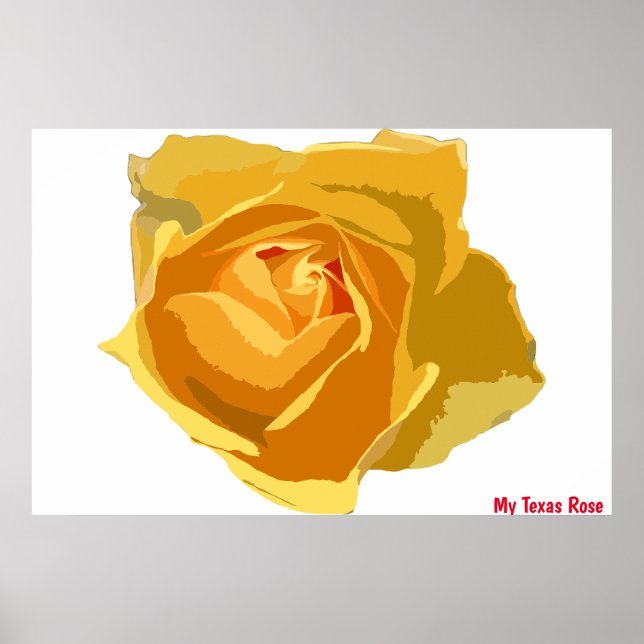 Mein Texas Rose Poster (Vorne)