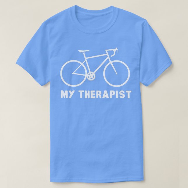 Mein Therapeut Bicycle Funny Bike Rider Cycli T-Shirt (Design vorne)