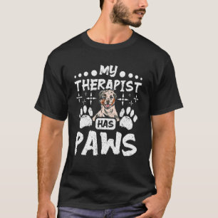 Mein Therapeut hat Pfoten australischen Hirten T-Shirt