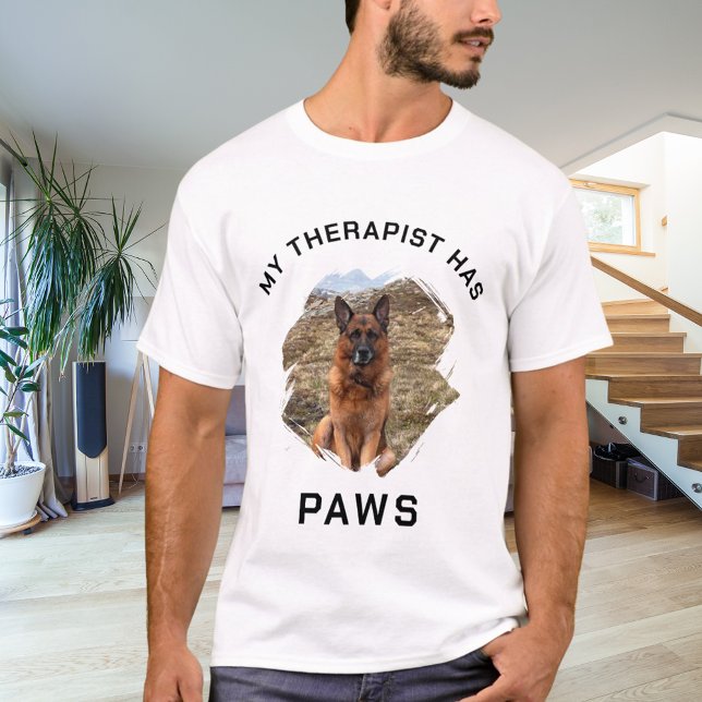 Mein Therapeut hat Pfoten-Foto T-Shirt (Von Creator hochgeladen)