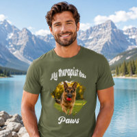 Mein Therapeut hat Pfoten Hunde-Foto grün